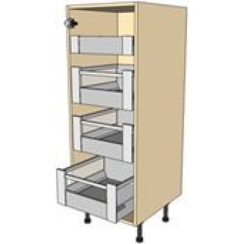 Kitchen Units - 400mm Space Tower Cabinet 1250mm High With Internal Drawers