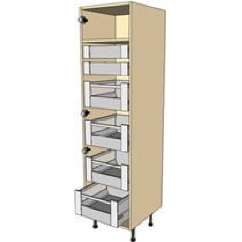 Kitchen Units - 500mm Space Tower Cabinet 1820mm High With Internal Drawers