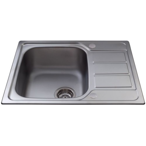 CDA - Inset Single Bowl Sink With Mini Drainer