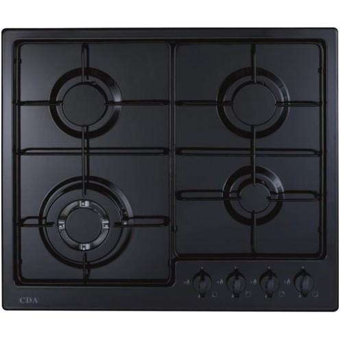 CDA - 4 Burner Gas Hob, Enamel Pan Supports, Front Control