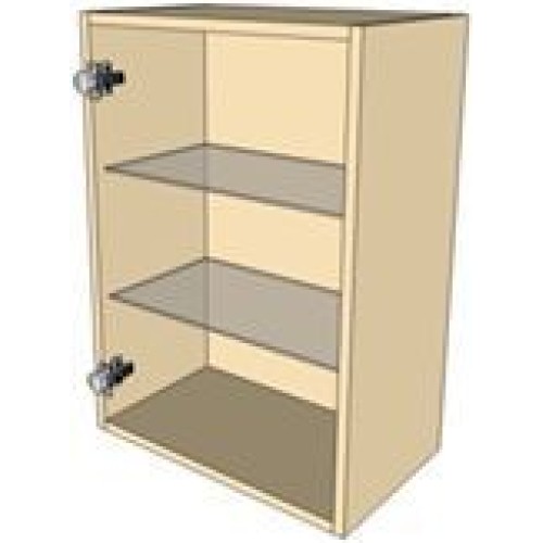 Kitchen Units - 500mm Wall Unit With Glass Shelves 900mm High