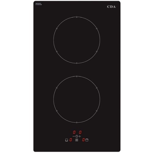 CDA - Domino 2 Zone Induction Hob, 300mm Wide, Front Touch Control