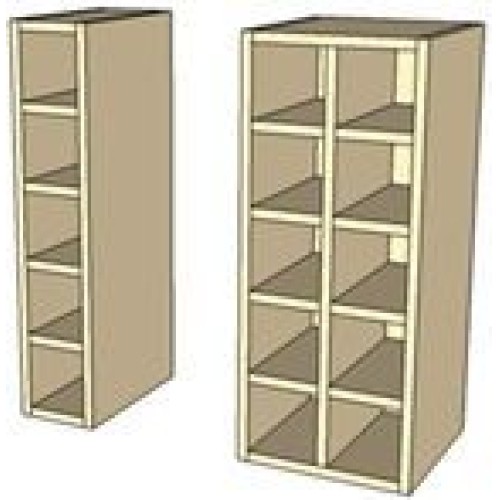 Kitchen Units - 150mm Wall Wine Rack 720mm High